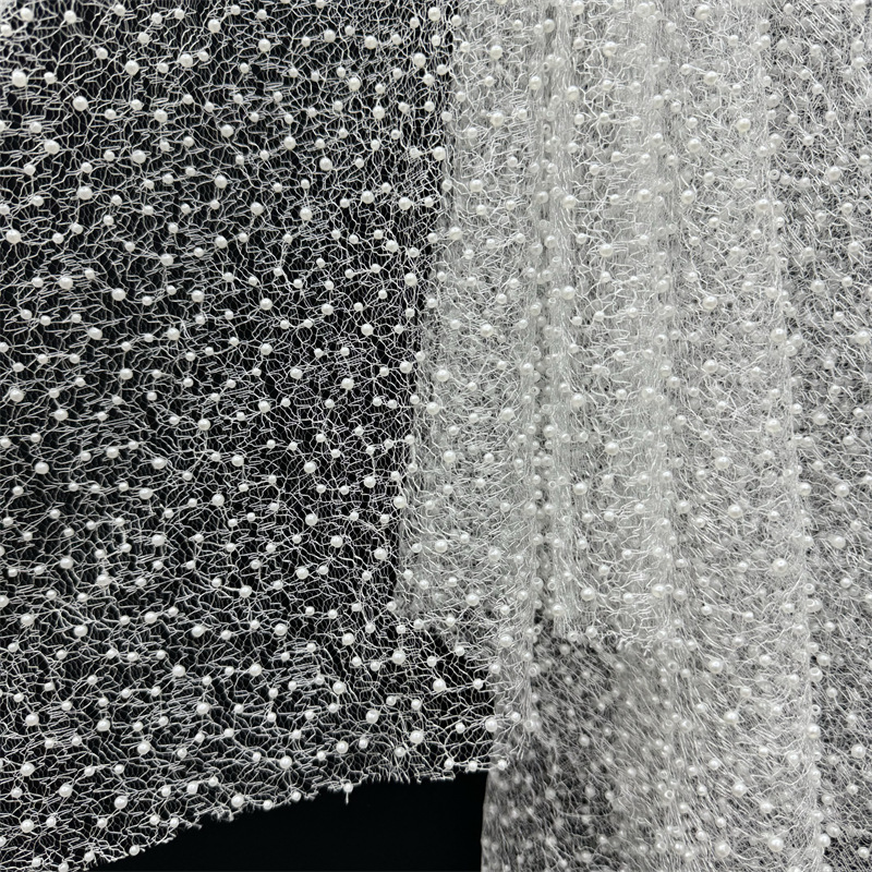 Embroidery White Dress - 1Yd 130cm Wide White Irregular Pattern