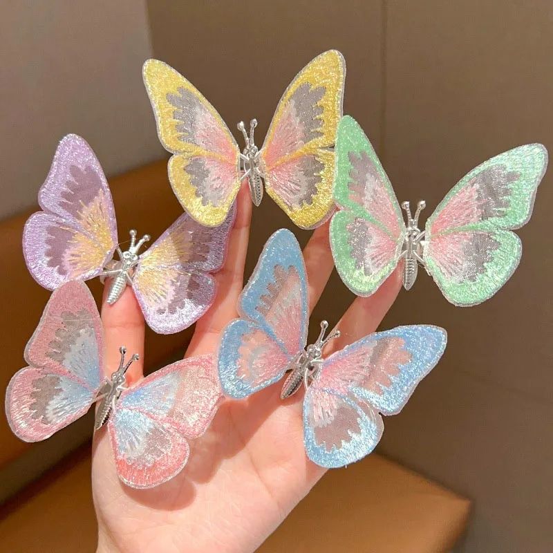 Embroidery Hub - 6/12PCS 3D Moving Butterfly Embroidery Automotive