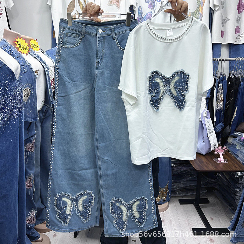 Embroidery Class - New Spring Summer Loose Women Two-piece