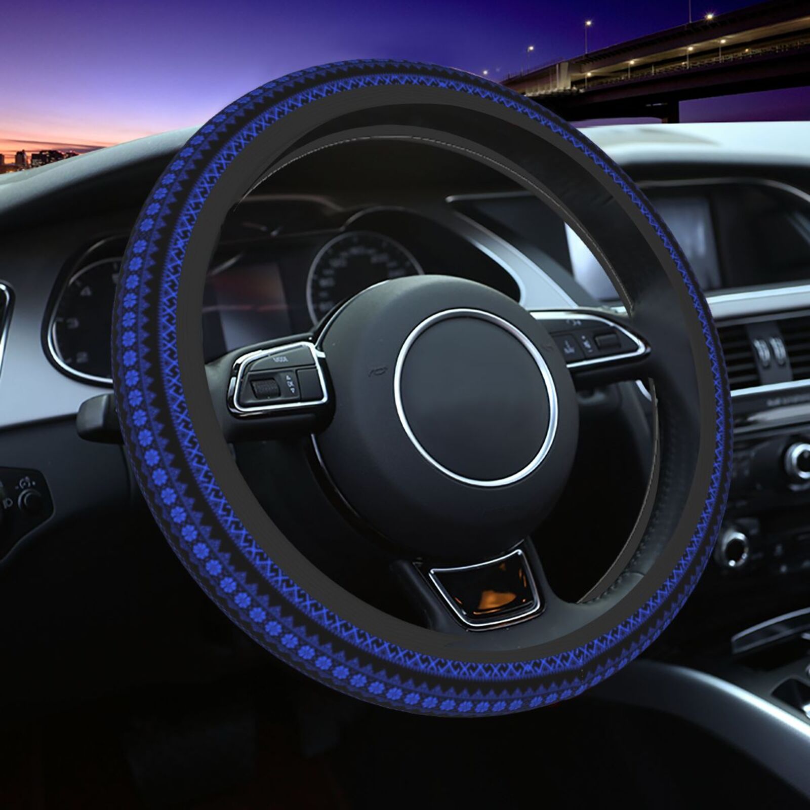 Embroidery Hub - Ukraine Embroidery Pattern Print Steering Wheel