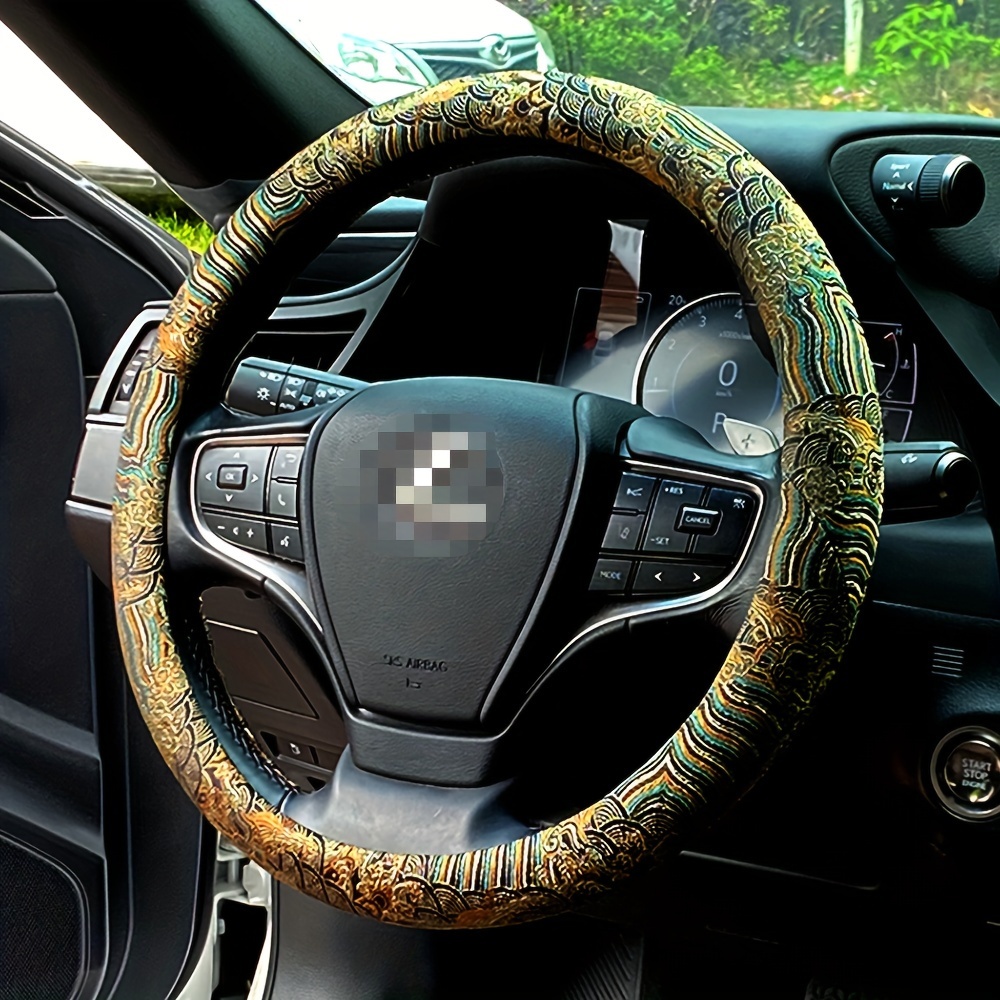 Car steering wheel cover, broc - Embroidery Hub 评论和价格