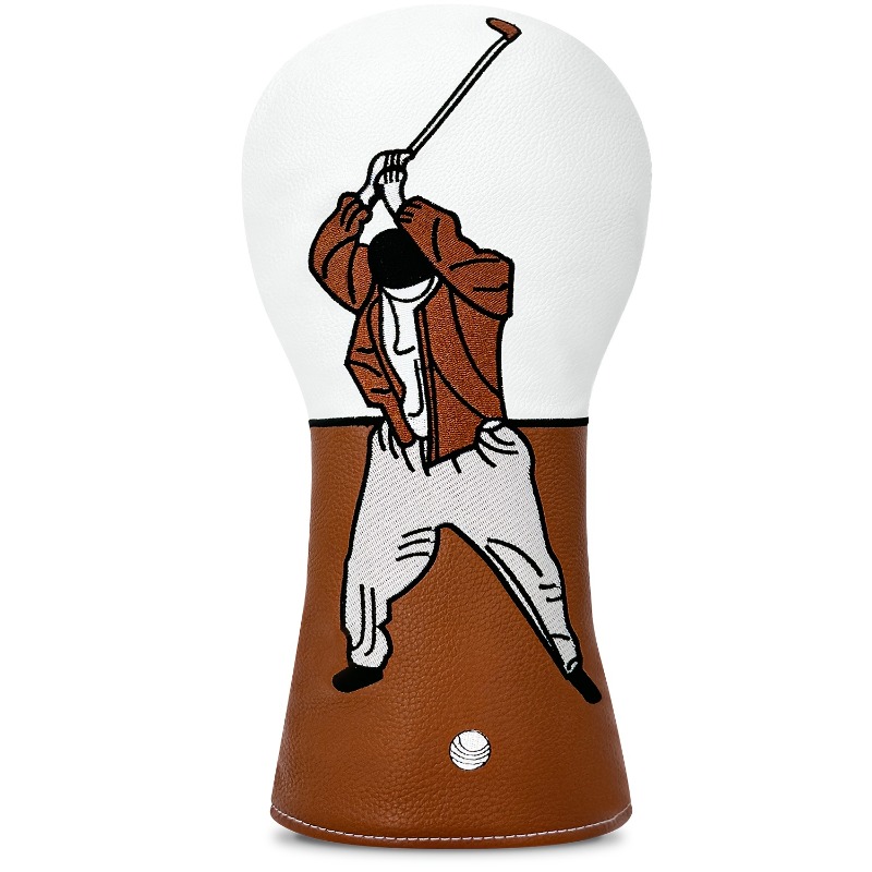 1pc High-Quality Golf Head Cov - Embroidery White 评论和价格