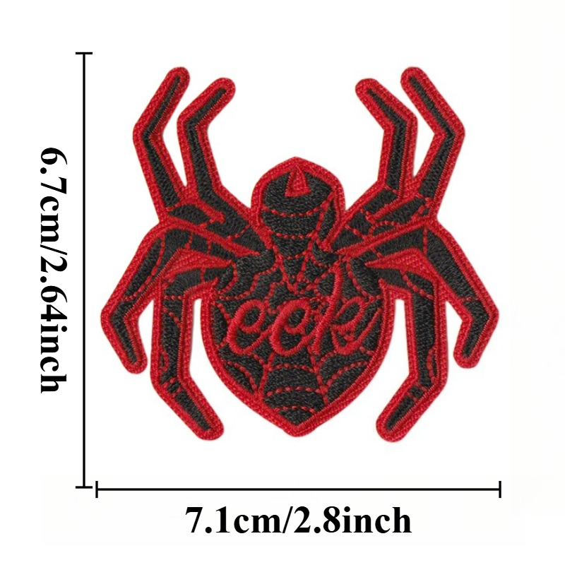 Cartoon Children Black Red Spi - Embroidery On Black Shirt 评论和价格