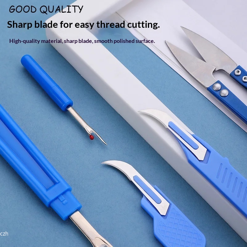 5Pcs Blue Sewing Ripper Kit wi - Embroidery Thread 评论和价格