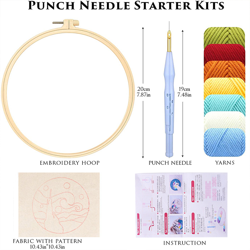 DIY Punch Needle Embroidery Ki - Embroidery Daisy Flower 评论和价格