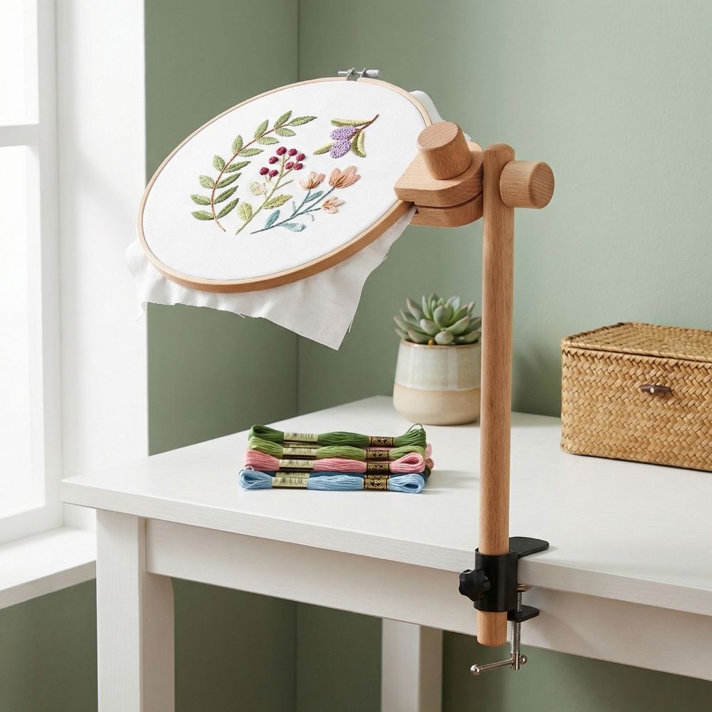 Beech Wood Embroidery Frame La - Embroidery Hoop Stand 评论和价格