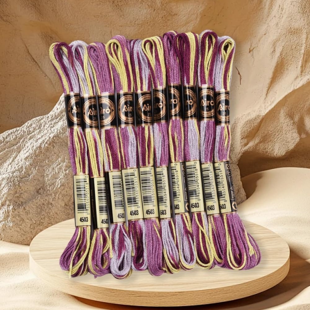 6 Strands Purple Variegated Em - Embroidery Thread 评论和价格