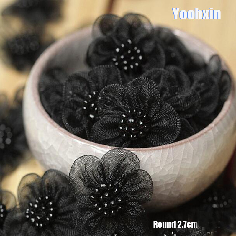 3pcs HOT 3D Black Flower Embro - Embroidery On Black Shirt 评论和价格