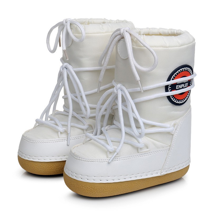 Winter Snow Boots Women Ski Bo - Embroidery White 评论和价格