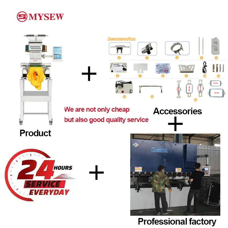 MYSEW MFS 1200 Industrial Auto - Embroidery Machine 评论和价格