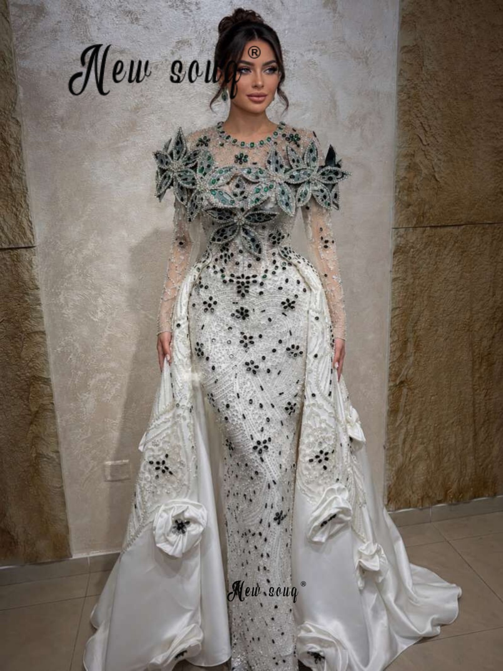 Luxurious Embroidery White Pro - Embroidery White Dress 评论和价格