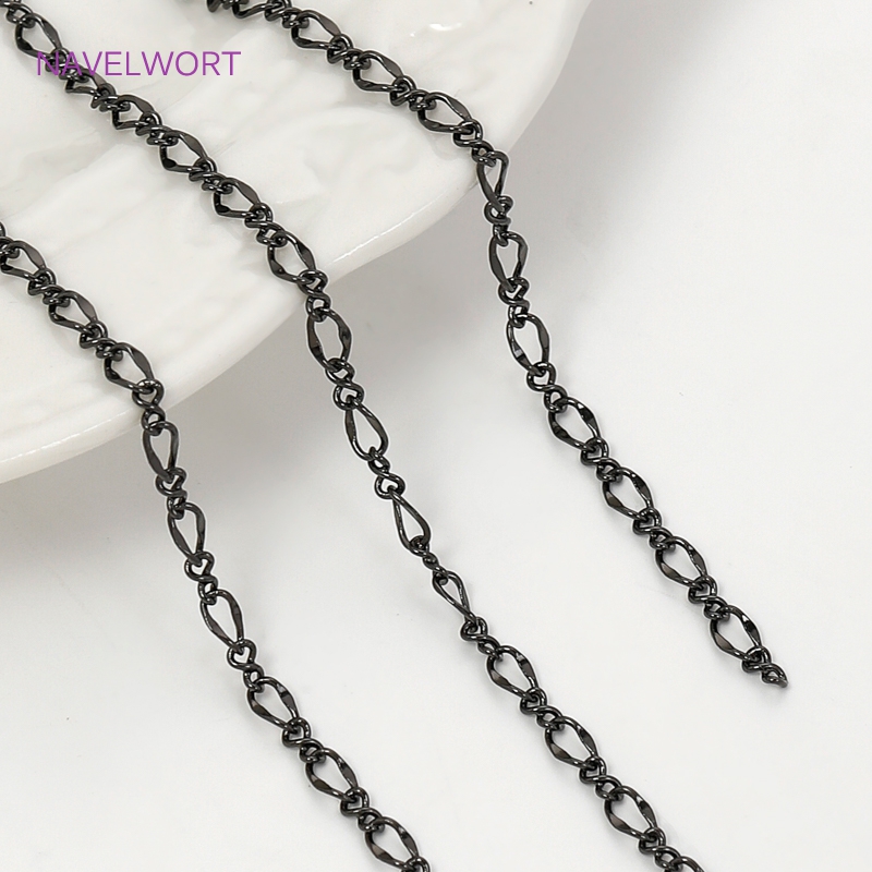 Black Color Oval Thin Chains F - Embroidery Art 评论和价格