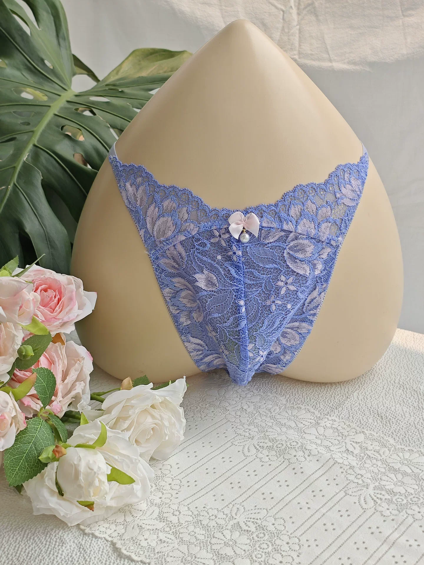 Black Lace Man's T-brief Embro - Embroidery Gift 评论和价格