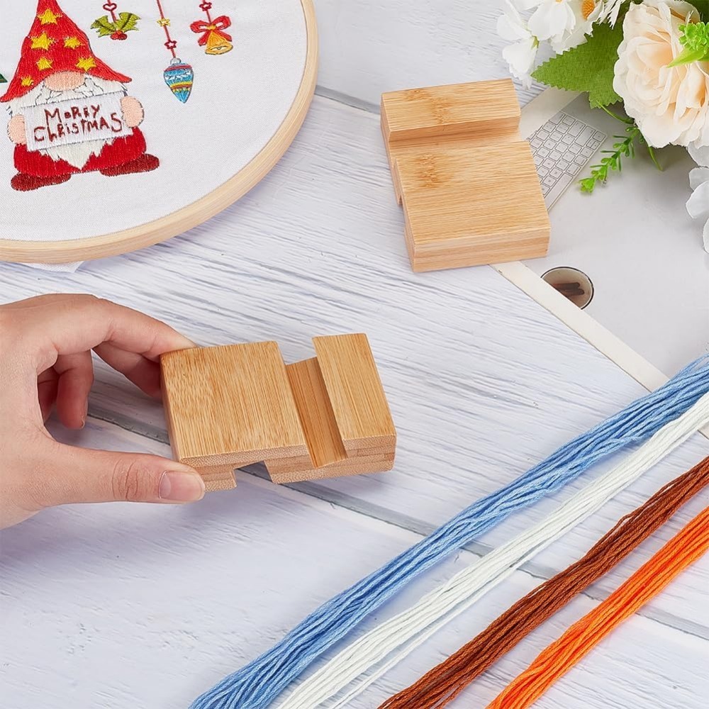 4Pcs Embroidery Hoop Wooden Ba - Embroidery Hoop Stand 评论和价格