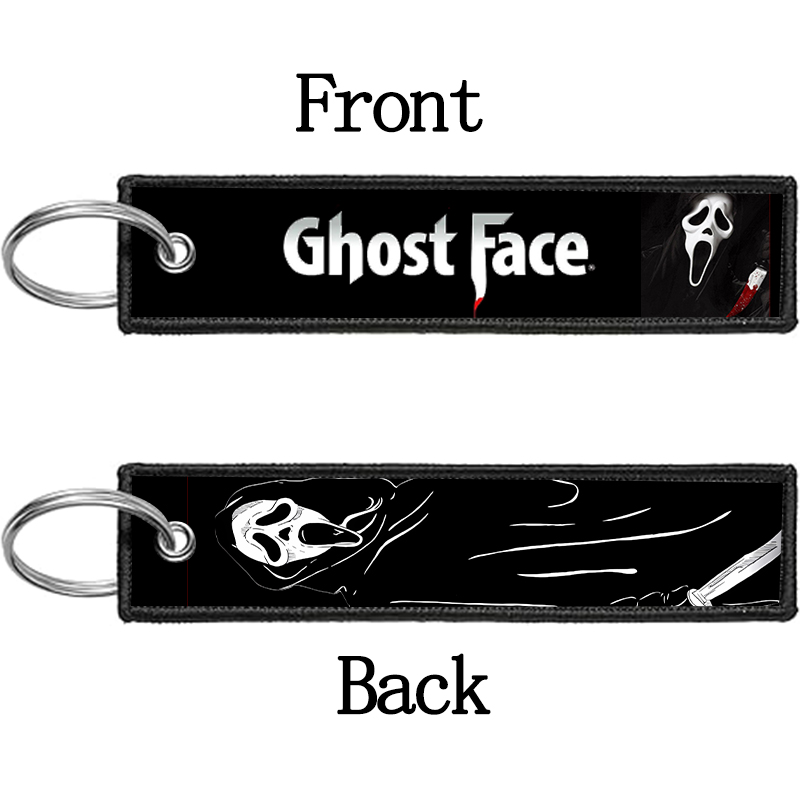 GHOST FACE Key Chain for Men W - Embroidery Gift 评论和价格