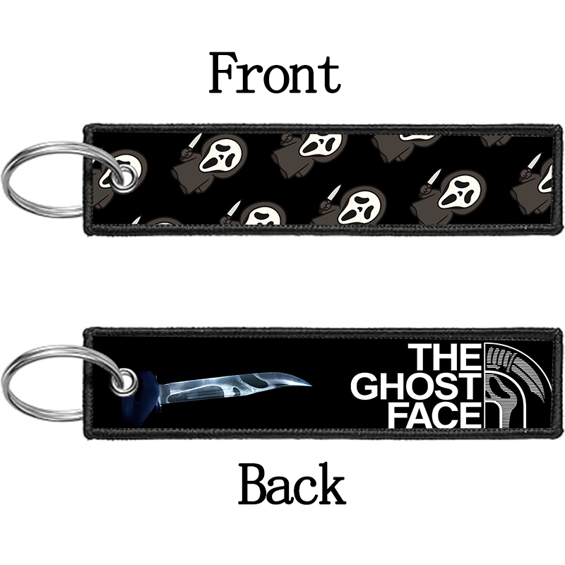 GHOST FACE Key Chain for Men W - Embroidery Gift 评论和价格