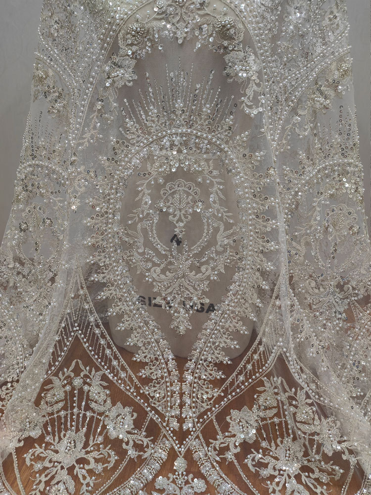 1yard white High-density Mesh  - Embroidery White Dress 评论和价格