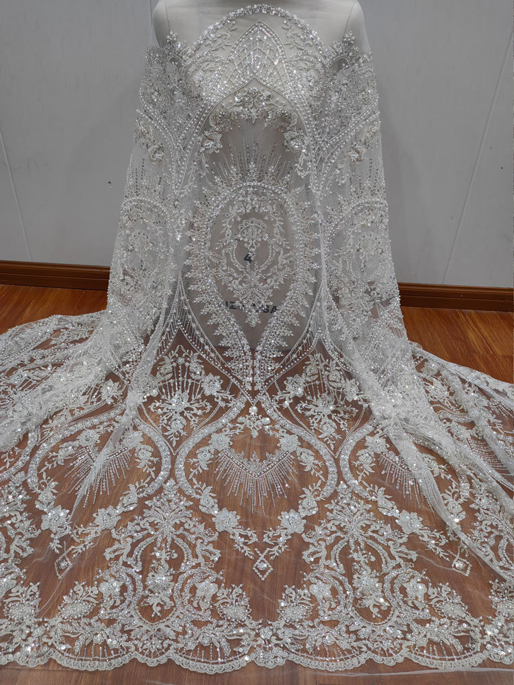 1yard white High-density Mesh  - Embroidery White Dress 评论和价格