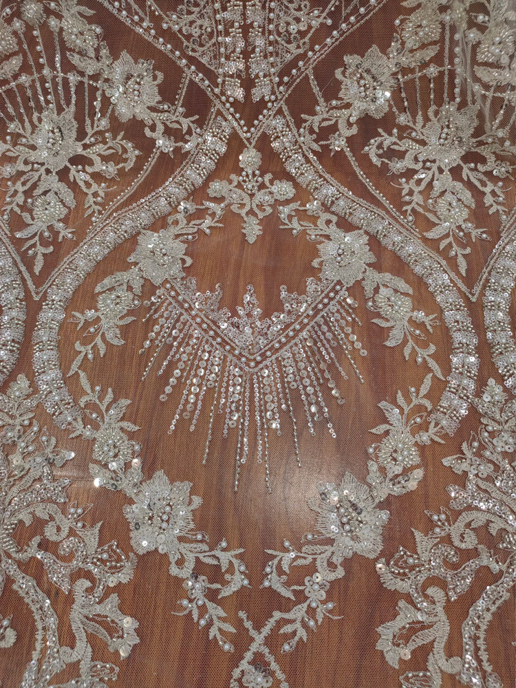 1yard white High-density Mesh  - Embroidery White Dress 评论和价格