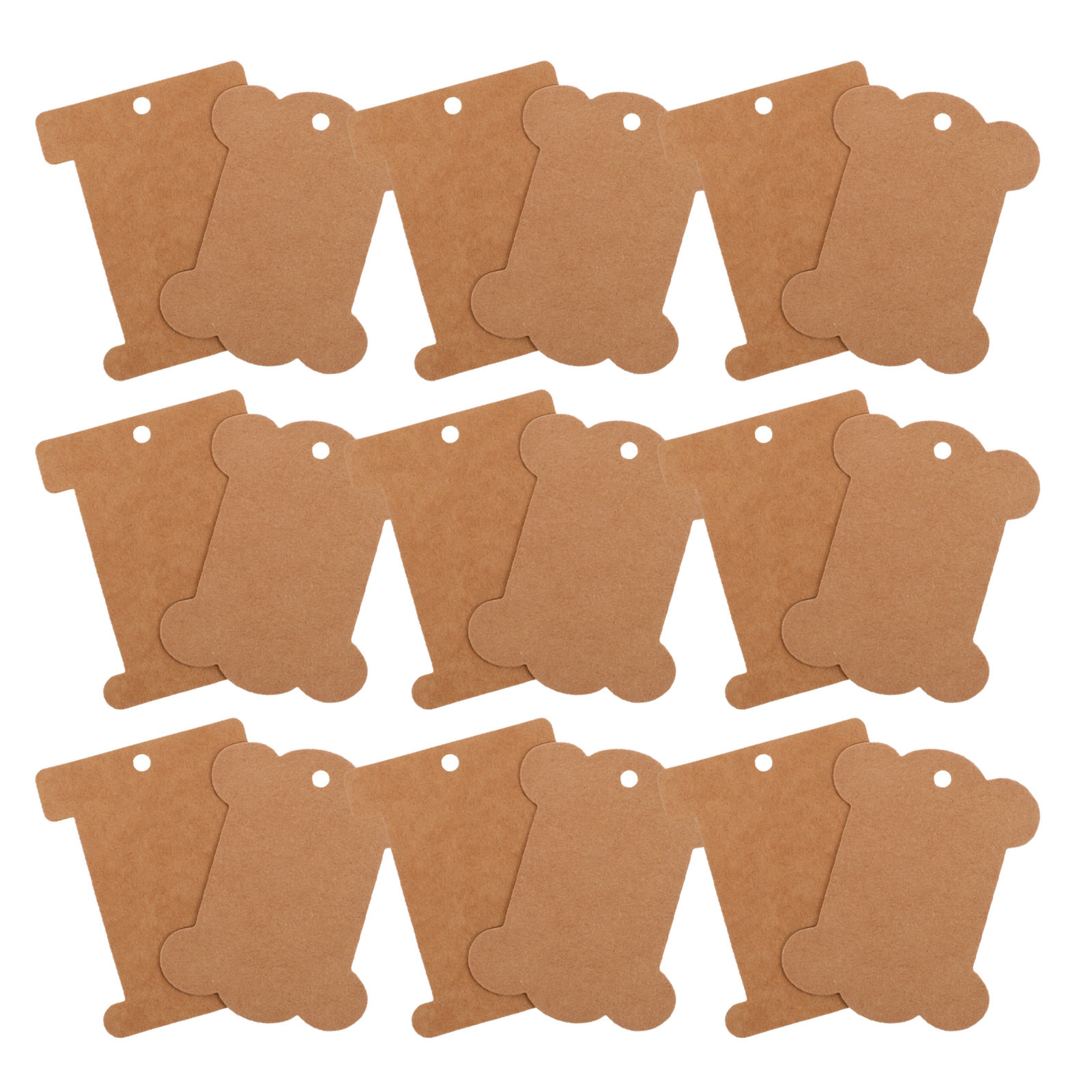 80Pcs DIY Blank Kraft Paper Th - Embroidery Paper 评论和价格