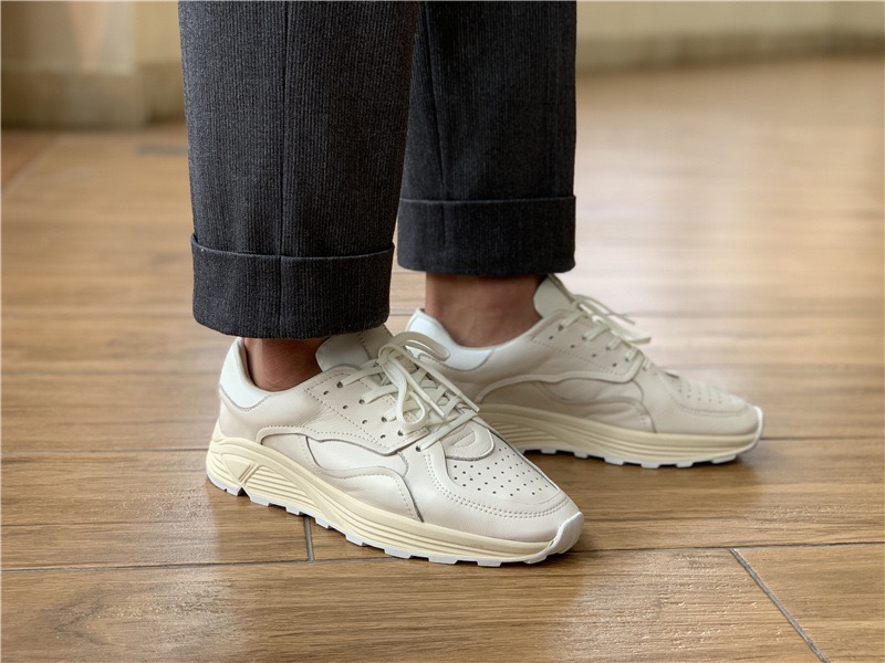 Round-toe Lace-up Casual White - Embroidery White 评论和价格