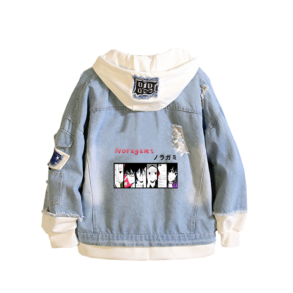 Noragami ARAGOTO Print Women D - Embroidery Jacket Jeans 评论和价格