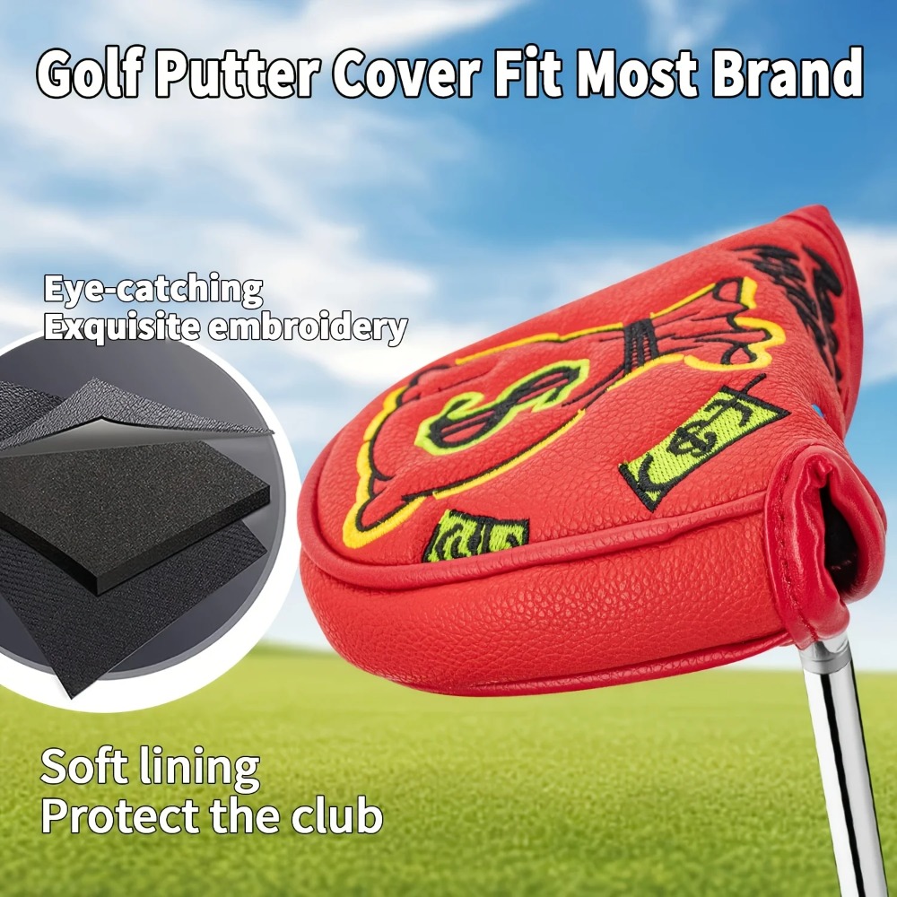 Golf Putter Cover | Half Round - Embroidery Gift 评论和价格