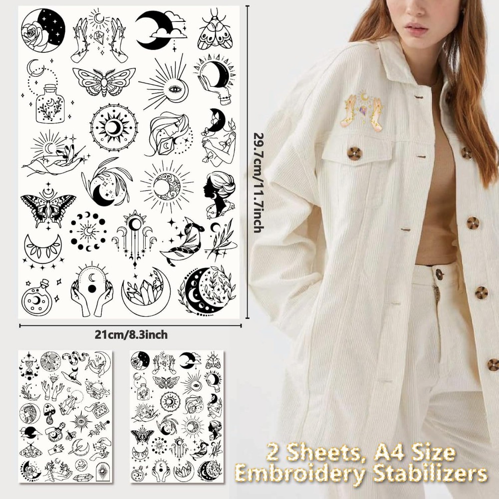 51Pcs Boho Moon Sun Water Solu - Embroidery Thread 评论和价格