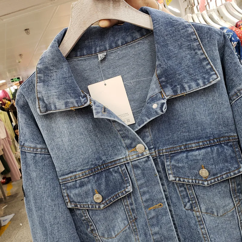 Vintage Blue Embroidery Sequin - Embroidery Jacket Jeans 评论和价格